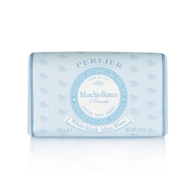 Perlier White Musk Solid Soap, Σαπούνι Πλάκα, 125gr