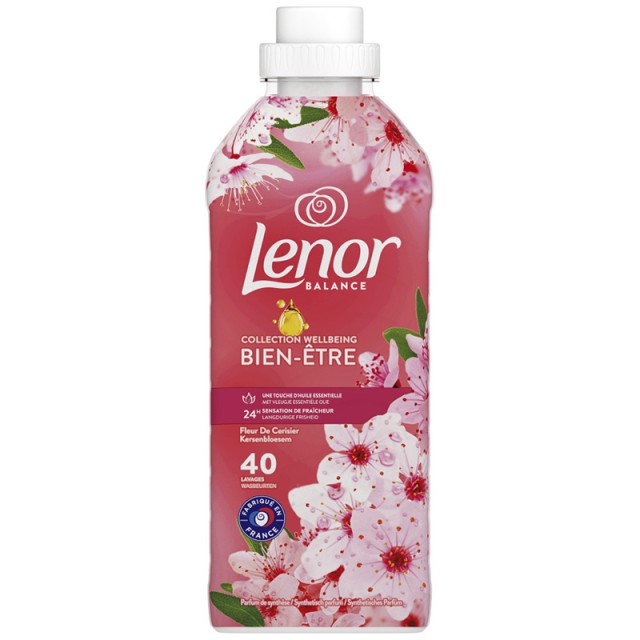 Lenor Cherry Blossom, Μαλακτικό Ρούχων, 40 μεζούρες, 830ml