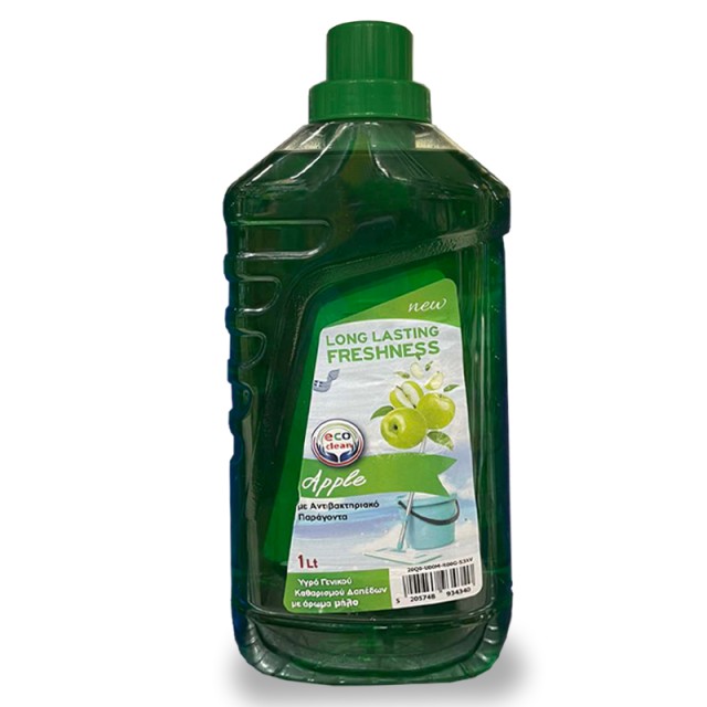 Eco Clean Πράσινο Μήλο, Υγρό Πατώματος, 1lt