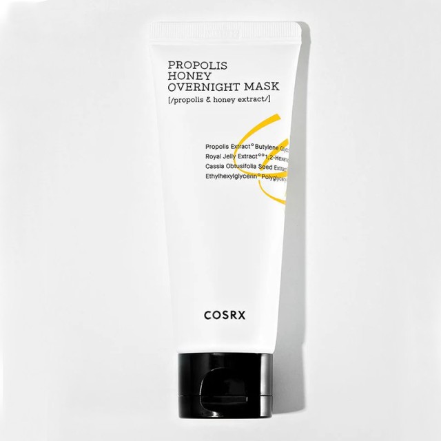 COSRX Full Fit Propolis Honey Overnight Mask, Καταπραϋντική & Βαθιά Ενυδατική Κρέμα Μάσκα 3 σε 1 (Μάσκα Ύπνου, Κρέμα Ημέρας ή ως Μάσκα που ξεβγάζεται) 60ml
