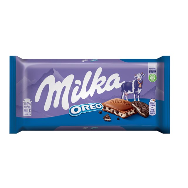 Milka Σοκολάτα Γάλακτος Oreo, 100gr