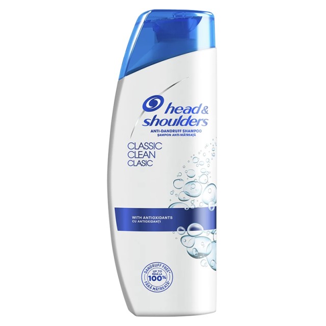 Head & Shoulders Classic Clean Αντιπιτυριδικό Σαμπουάν Έως και 100% Μαλλιά χωρίς Πιτυρίδα, 200ml