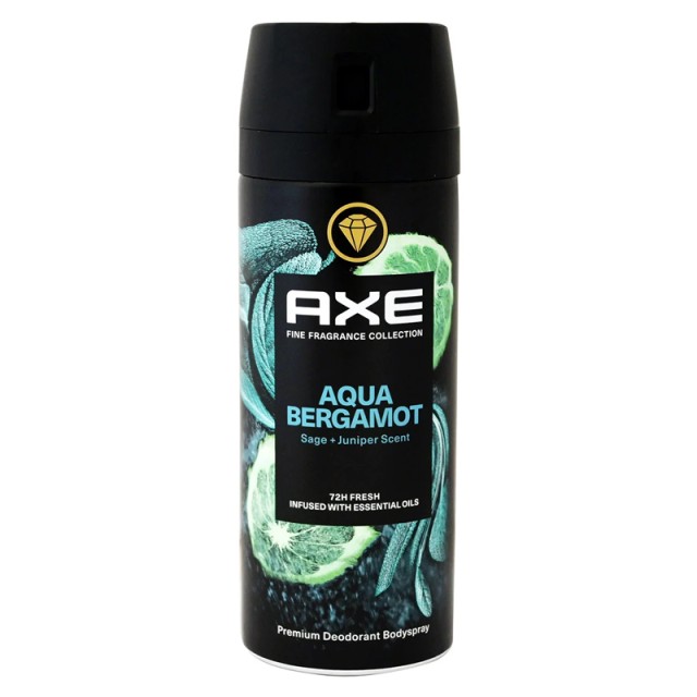 Axe Aqua Bergamot, Ανδρικό Αποσμητικό Σπρέι, 150ml