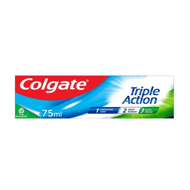 Colgate Triple Action, Οδοντόκρεμα κατά της Τερηδόνας, 75ml