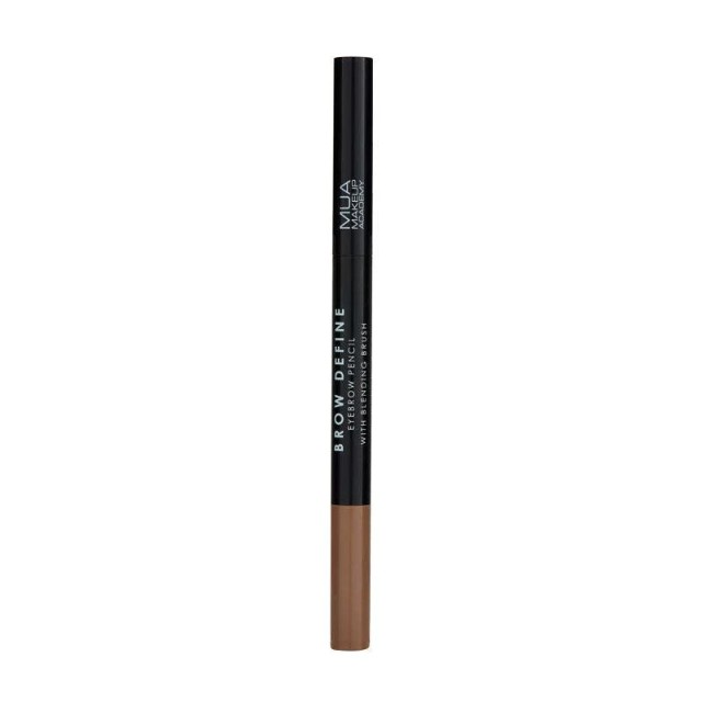 MUA Brow Pencil  & Blending Brush, Light Brown, Μολύβι Φρυδιών Με Βουρτσάκι