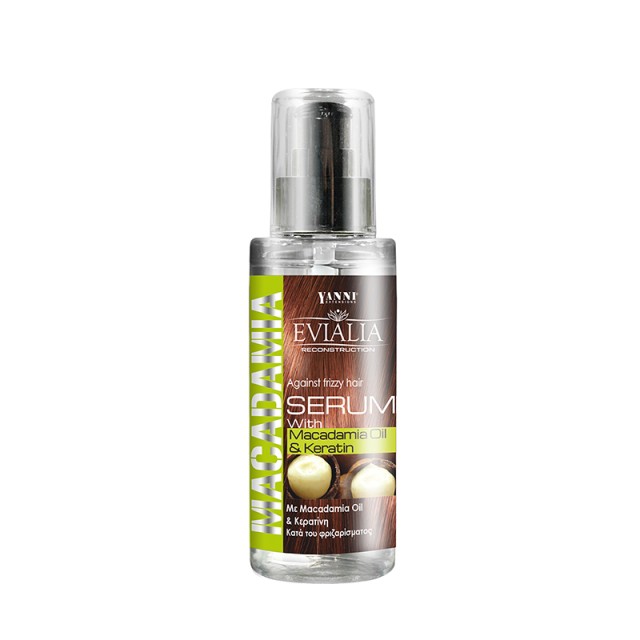 Evialia Hair Serum, Ορός Μαλλιών με Λάδι Macadamia & Κερατίνη Ενδυνάμωση & Τόνωση Της Τρίχας, 120ml