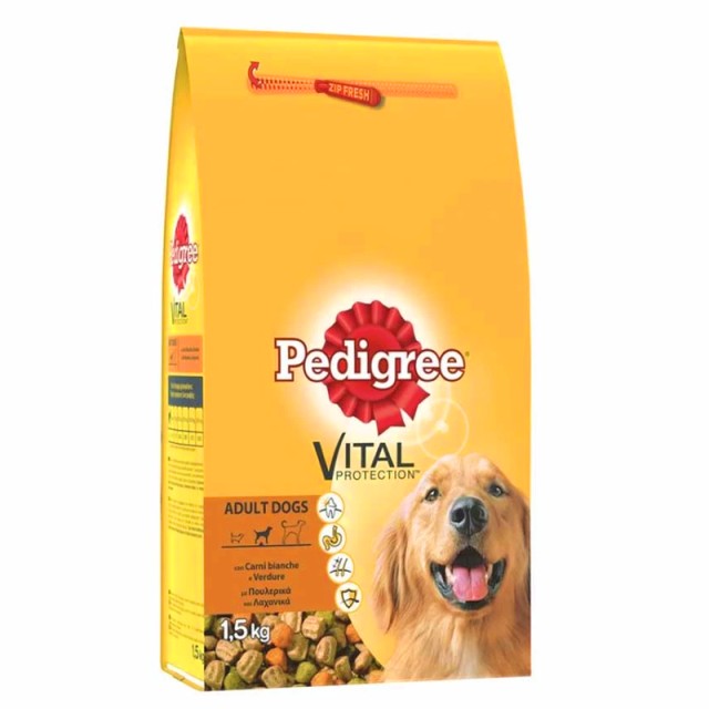 Pedigree Adult Dry Chicken & Vegetables, Πλήρης Ξηρά Τροφή με Κοτόπουλο & Λαχανικά, 1.4kg