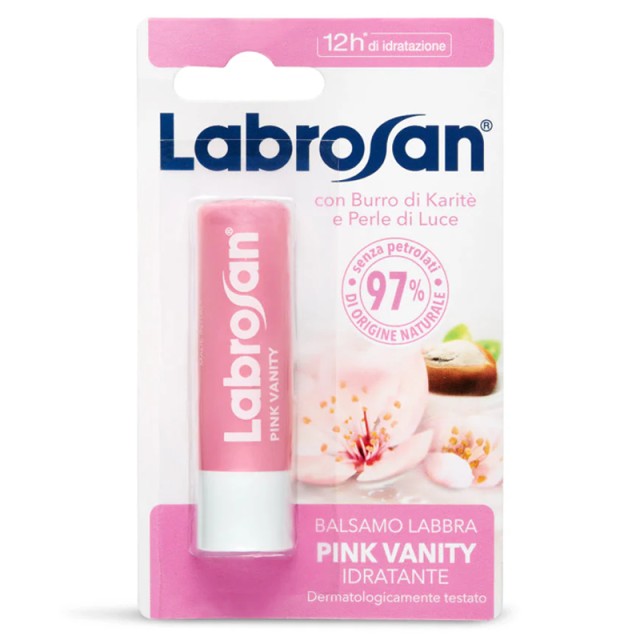 Labrosan Pink Vanity Lip Balm 12h, Ενυδατικό & Προστατευτικό Lip Balm, 5.5ml