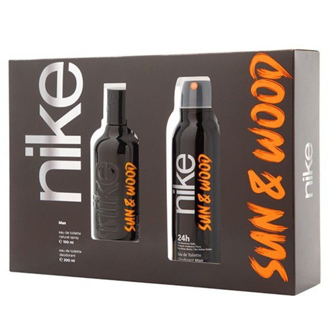 Nike Αντρικό Σετ Δώρου Sun & Wood Eau De Toilette, 100ml & Deo Spray, 200ml