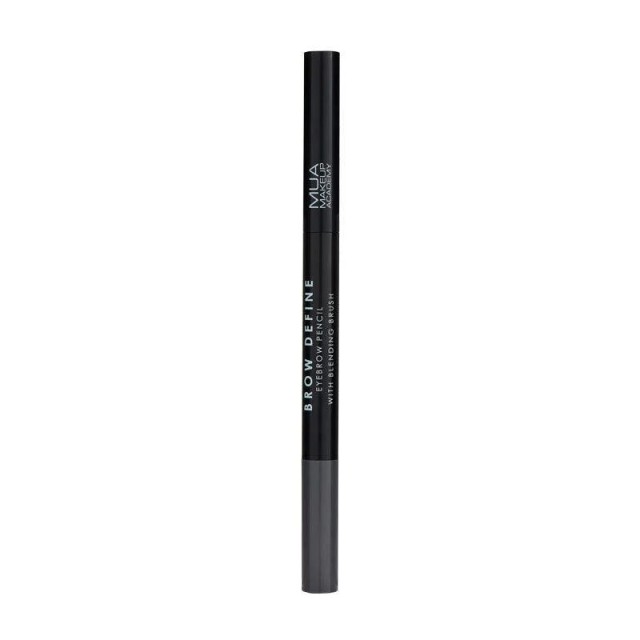 MUA Brow Pencil  & Blending Brush, Grey, Μολύβι Φρυδιών Με Βουρτσάκι