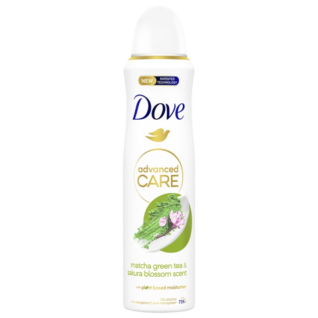 Dove Advanced Care Matcha Deo Spray, Αποσμητικό Σπρέι, 150ml