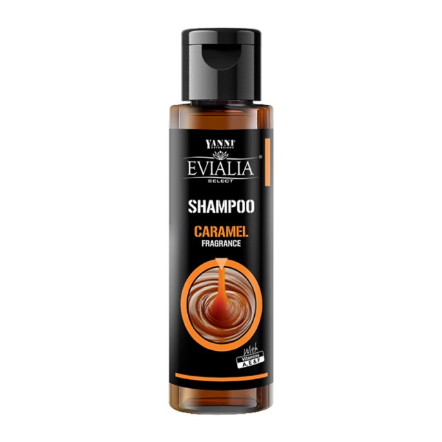 Evialia Shampoo Caramel, Σαμπoυάν Καραμέλα με Βιταμίνες A,E & F Travel Size, 100ml