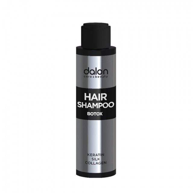 Dalon Botox Shampoo, Σαμπουάν με Πρωτεΐνες Κερατίνης, Μεταξιού & Κολλαγόνου για Ταλαιπωρημένα Μαλλιά, 100ml (Travel Size)
