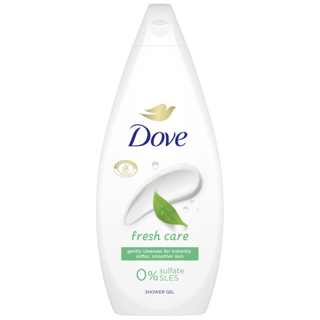 Dove Shower Gel Fresh Care, Αφρόλουτρο Fresh Caret, Χωρίς Θειικά Άλατα, 720ml