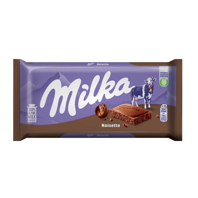 Milka Σοκολάτα Γάλακτος Noisette, 100gr