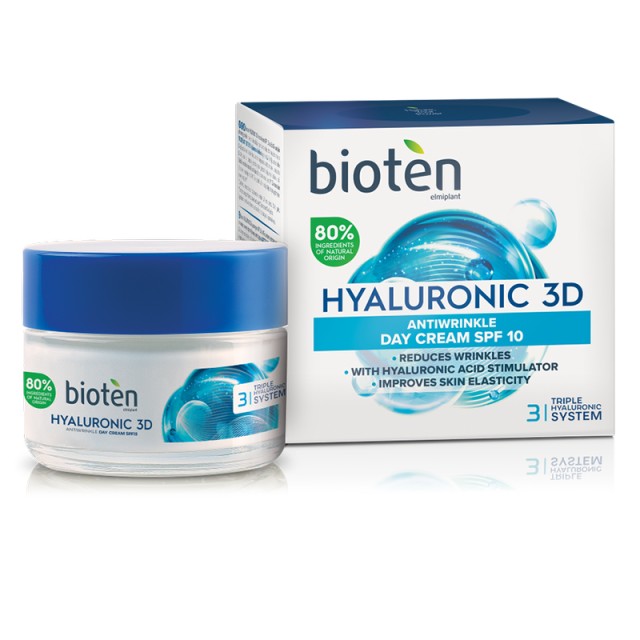 Bioten Hyaluronic 3D Day Cream 50ml, Αντιρυτιδική Κρέμα Ημέρας,50ml