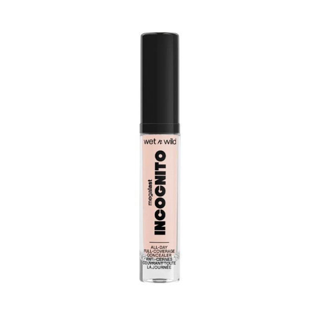 Wet n Wild Megalast Incognito All-day Liquid Concealer Light Beige & Small Concealer Brush, 5.5ml