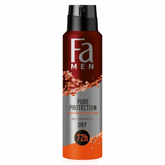 Fa Men Anti-Perspiran Pure Guarana, Ανδρικό Αποσμητικό, 150ml