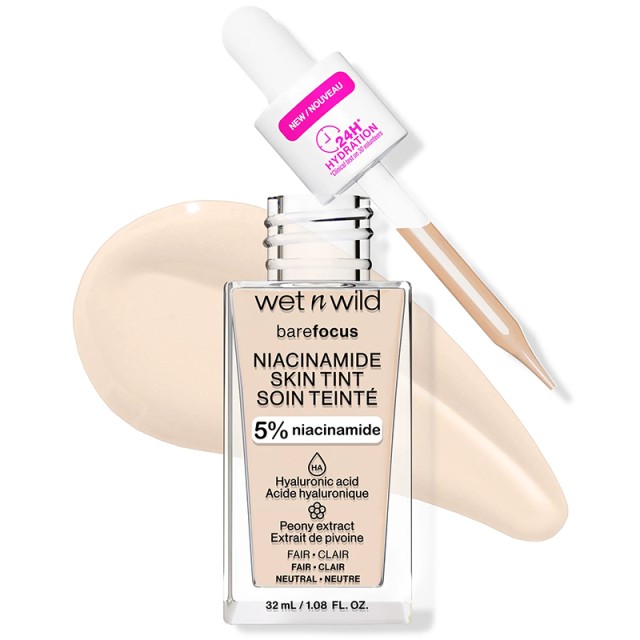 Wet n Wild Bare Focus Niacinamide Skin Tint Fair, 32ml