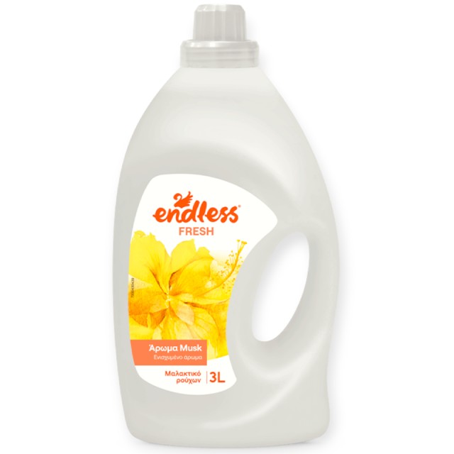 Endless Fabric Softener Fresh Musk, Μαλακτικό Ρούχων Musk,3lt