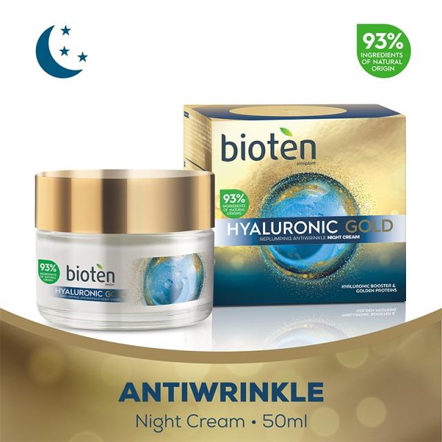 Bioten Hyaluronic Gold, Κρέμα Νύχτας 50ml