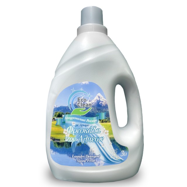 Eco Clean Alpine Fresh, Υγρό Πλυντηρίου Ρούχων 3lt