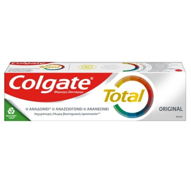 Colgate Total Original Οδοντόκρεμα για 12ωρη Προστασία, 75ml