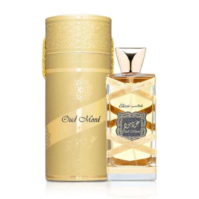 Lattafa Unisex Oud Mood Genuine Elixir Eau De Parfum Spray, Άρωμα για Άνδρες & Γυναίκες, 100ml