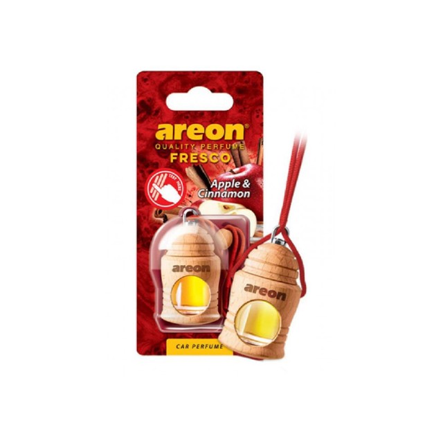 Areon Fresco Apple Cinnamon, Κρεμαστό Αρωματικό Αυτοκινήτου, 4ml