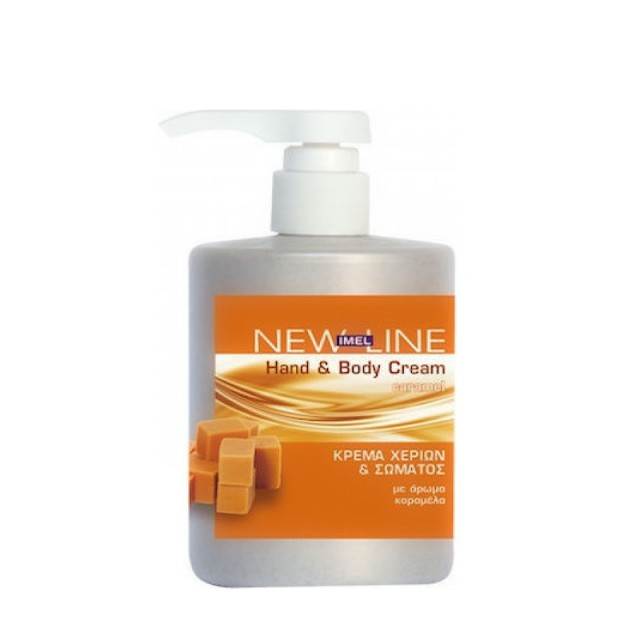 Imel New Line Hands & Body Cream Caramela, Κρέμα Χεριών & Σώματος Kαραμέλα, 500ml