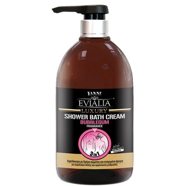 Evialia Shower Bath Cream Bubblegum, Αφρόλουτρο, 1lt