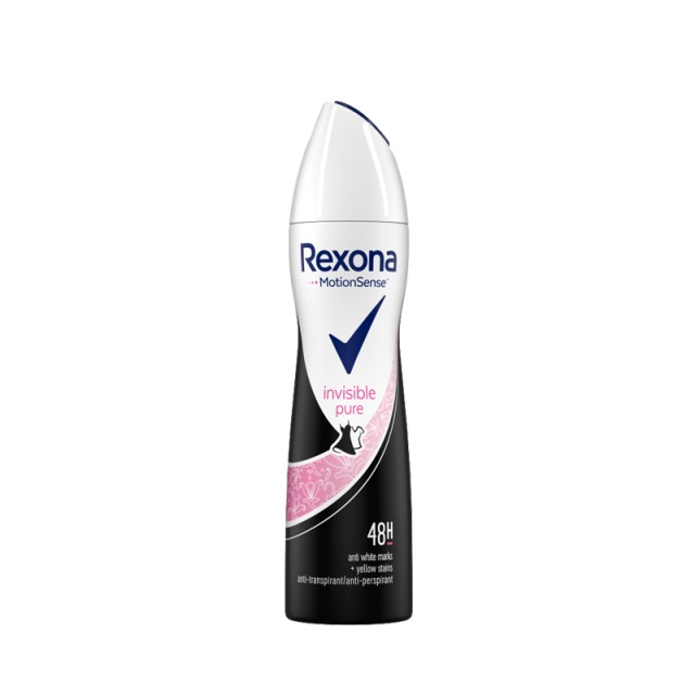 Rexona Invisible Pure, Γυναικείο Αποσμητικό Σπρέι, 150ml