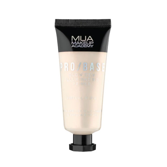 MUA Pro/Base Glow Illuminating Primer Virtual Glow, Βάση Μακιγιάζ Με Έλαιο Βερίκοκου & Εκχύλισμα Papaya Για Θρέψη, 30gr